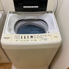 4.5kg 全自動洗濯機　Hisense HW-T45Cの画像