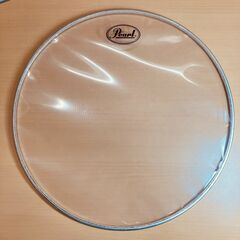 Pearl 14" ドラムヘッド（ホワイトとクリアの２枚セット）の画像