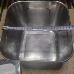 業務用　ステンレス　角ポットの画像