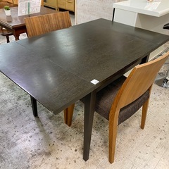 【愛品館 江戸川店】伸長式ダイニングテーブル3点セット IDC OTSUKA（IDC大塚）の画像