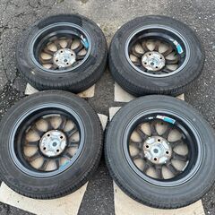 エクシーダー 13in 4.00B+45 PCD100 ブリジストン　エコピア 155/70R13 バモス エブリイワゴン　ラジアルタイヤの画像