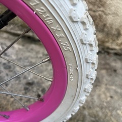12インチガールズバイクDisney　Minnie Pink Bikeピンクバイクミニーちゃん🍉プロフ必読の画像