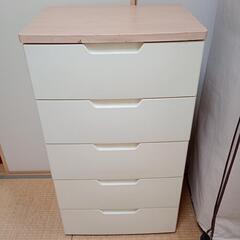 プラスチック製タンス5段