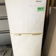 NO 757 ?福岡市内配送設置無料✨?  HR-B106JW 冷蔵庫 ホワイト [106L /2ドア /右開きタイプ]