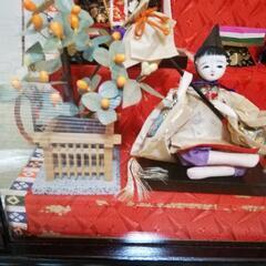 お雛様　ガラスケース入りひな人形　ヴィンテージの画像