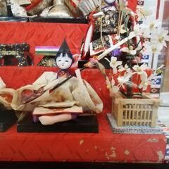 お雛様　ガラスケース入りひな人形　ヴィンテージの画像