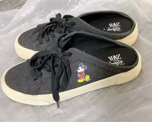 ZARA ミッキー スリッポン型スニーカー36インチ