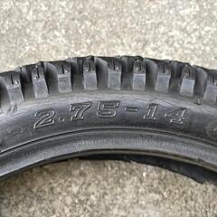 スパイクタイヤ  バイク用  2.75-14  1本の画像