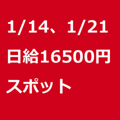 【スポット案件/急募⭐】【日給16500円】神奈川県横浜市 / ...