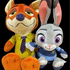 新品　　ズートピア　ペアぬいぐるみ