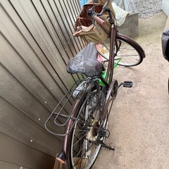 中古自転車、後ろタイヤがパンク千葉県白井市