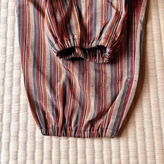 新品★もんぺ ワイドパンツ “カジュアル ストライプ”の画像