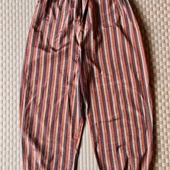 新品★もんぺ ワイドパンツ “カジュアル ストライプ”の画像
