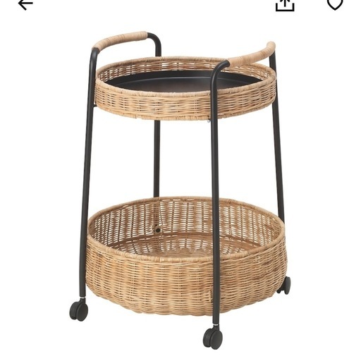 IKEA LUBBAN ワゴンテーブル