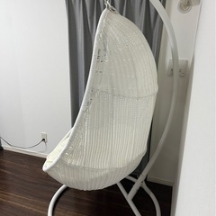 ハンギングチェア白の画像