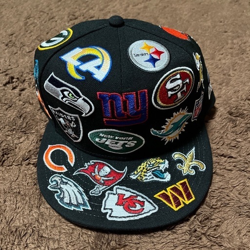 9FIFTY Team Logo Allover NFL ブラック ニューエラ