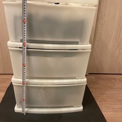 【売却済】3段連結　衣装ケース の画像