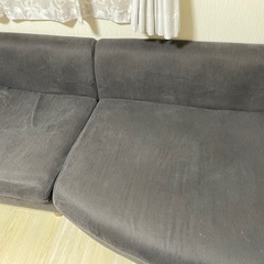 お気軽にお問い合わせください🌱ソファ　200cm超大型　3人4人掛け　グレー　グレージュ　の画像