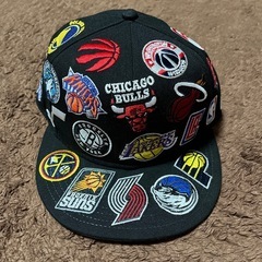 9FIFTY Team Logo Allover NBAブラック　ニューエラ