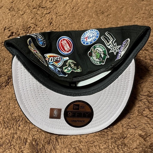 9FIFTY Team Logo Allover NBAブラック　ニューエラ