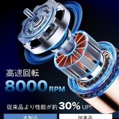 メンズ電気かみそり 磁気ヘッド 防水 回転式 バッテリー駆動 充電式シェーバーの画像