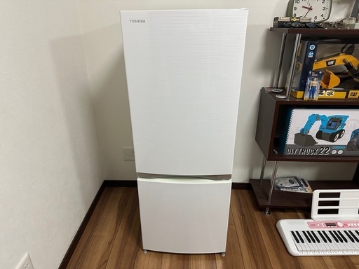 【美品】東芝 ノンフロン冷凍冷蔵庫 Z : GR-M15BS (W)