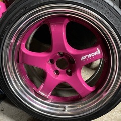 WORK   マイスターS1R   18インチ　9.5J   +45   PCD100   235/40R18   ネオバAD08R   2021年製