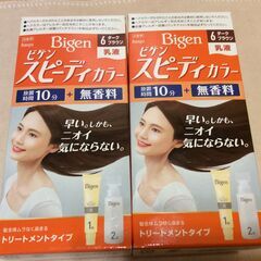 【未使用品】　スピーディーヘアカラー　6（ダークブラウン）乳液タ...