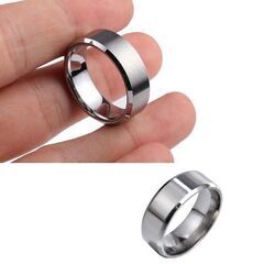 シンプル太めシルバーリング（新品）24号の画像