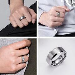 シンプル太めシルバーリング（新品）24号の画像