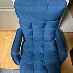 リビングルームチェア　ブルー