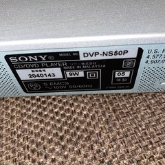 SONY DVDプレーヤー　の画像