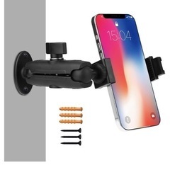 360度回転可能なPeastex製スタンドホルダー、iPhone...