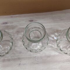 美品　3点セット　花瓶　フラワーベース　ヒヤシンスガラスポット　水栽培用のヒヤシンスビン　高さ15㎝　の画像