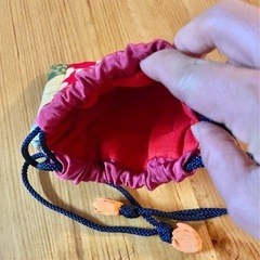 ※再値下げ※【未使用品】ちりめん和風小物入れの画像
