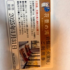 [1/20迄限定] 花景の湯 岩盤浴「火窯房」利用券　2枚セットの画像