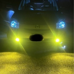 LED 2色切替え式　イエロー＆ホワイト　H11の画像