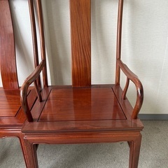 李朝家具 ハイバックチェア5脚 唐木 花梨 アンティーク