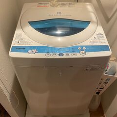 東芝 洗濯機(5kg) AW-50GK(W)の画像