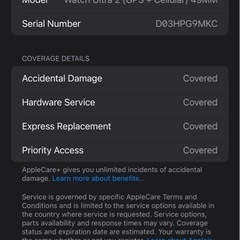 Apple Watch Ultra 2ブラック ミラネーゼループ Mサイズ　Applecare+ 付きの画像