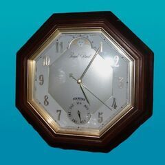 1/10●リズム時計 魅惑のムーンフェイズ （曜日付き）壁掛け時...