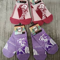 ■新品未使用品■鬼滅の刃 靴下  19-24cm 4点セット