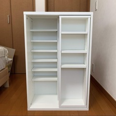 ニトリ/スライド本棚｛廃盤品｝幅55cm
の画像