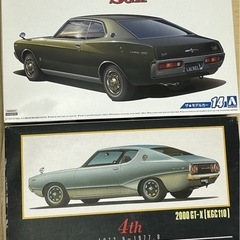 ローレル SGX & スカイライン2000 GT-X プラモデル...