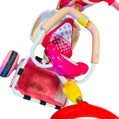 三輪車 ミニー ディズニー 手押し おもちゃ 玩具 A12024の画像