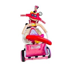 三輪車 ミニー ディズニー 手押し おもちゃ 玩具 A12024の画像