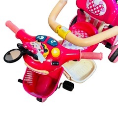 三輪車 ミニー ディズニー 手押し おもちゃ 玩具 A12024の画像