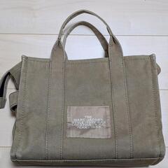 MARC JACOBS マークジェイコブス トートバッグ バッグ キャンバス カーキ グリーンの画像