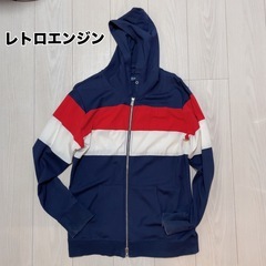 レトロエンジン　メンズ　パーカー　Xラージ