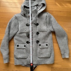 メンズ　ニットのダッフルコート
